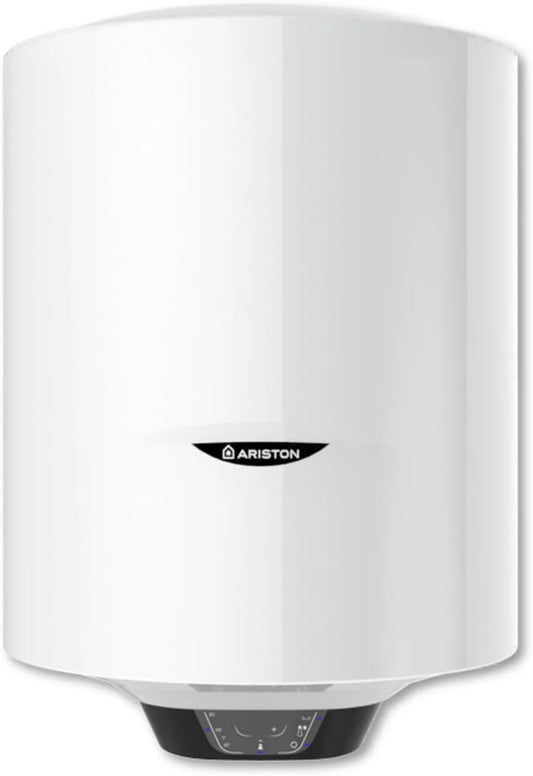 Ariston chauffe-eau électrique, PRO 1 ECO, diamètre 450 mm, vertical mural 50 litres, Conçu et fabriqué pour être installé en France. finition blanche