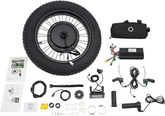 Vélo électrique, Compatible VTT et vélo Pliant., Kit de Conversion pour Fat Bike avec Roue arrière de 26 Pouces, 1 500 W