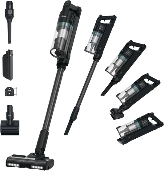 Hoover aspirateur HF1 XEUF1CP, Core Balais sans Fil Puissant Léger Brosse Speciale Animaux, puissance 200W, Vidage 1 clic, Multi-Sols