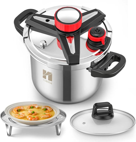 Plaque de cuisson, capacité 7 L, Huanyu Autocuiseur 3 en 1 Autocuiseurs en acier inoxydable de 7 litres