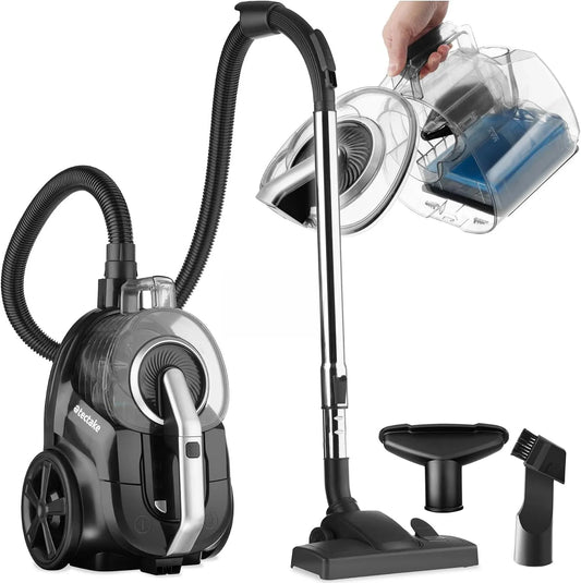 Aspirateur tectake, sans Sac Puissant 900W, Filtre HEPA Pollen & bactéries, Accessoires Brosse & suceur Inclus, Tapis & Poils de Chat