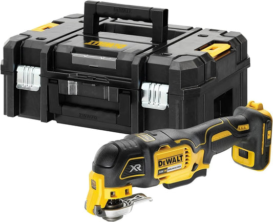 DeWalt modèle DCS356NT-XJ, Multicutter 18v, 35 accessoires, 3 positions de réglage de la butée de profondeur, changement de lame facile
