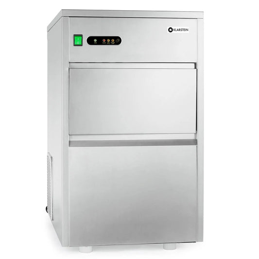 Klarstein machine à glace, puissance 160 w, Powericer XXL Industrielle, pelle, LED, inox, finition argentée, poids 25 kg, 24 h