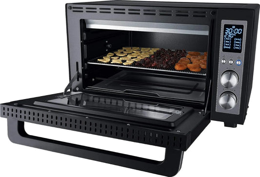 Four E300 Steba, env. 30 l, 8 programmes automatiques, 3 niveaux d'insertion, à griller, par exemple Air Fry, chaleur supérieure et inférieure, KB