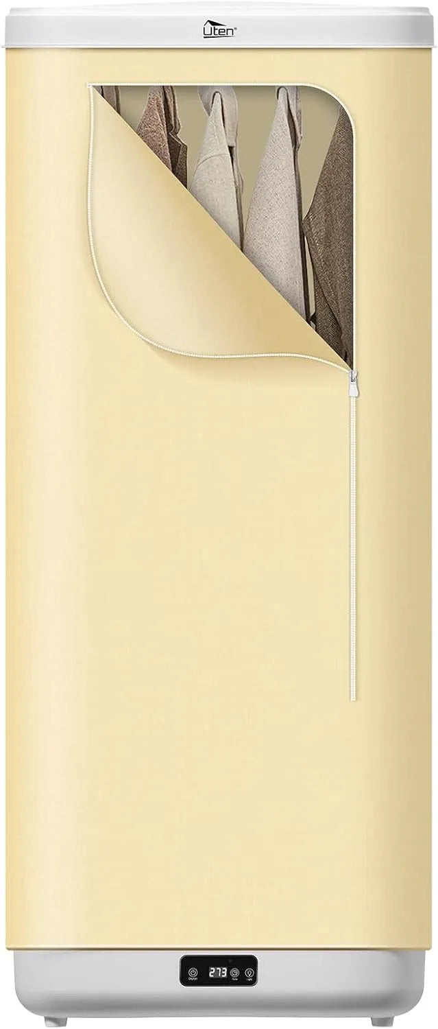 Sèche-linge Uten, électrique 1000 W, Minuterie et Télécommande, idéal pour Voyages d'affaires, Résidences Universitaires, Appartements