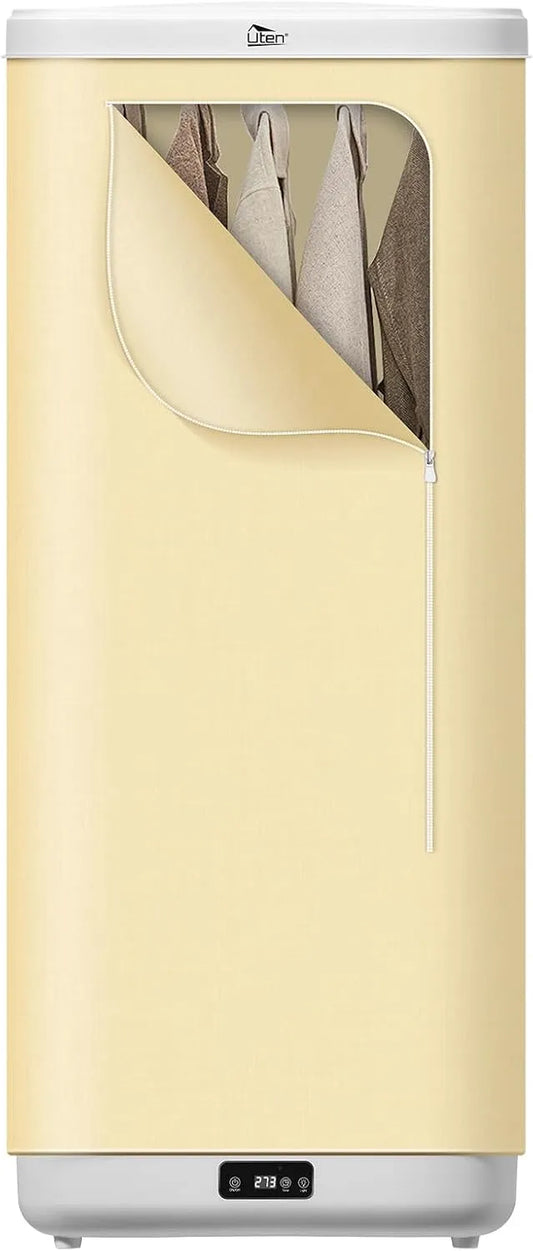 Sèche-linge Uten, électrique 1000 W, Minuterie et Télécommande, idéal pour Voyages d'affaires, Résidences Universitaires, Appartements