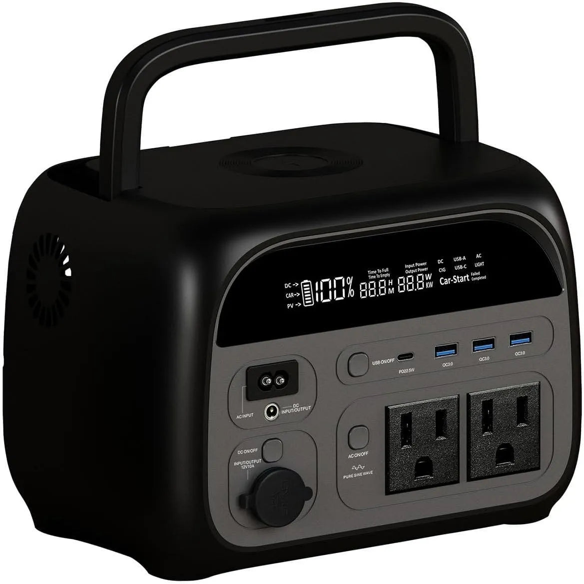 Générateur électrique, 400 Wh, Les véhicules de Loisirs et la Maison, pour Le Camping, Station d'alimentation Portable, Solaire