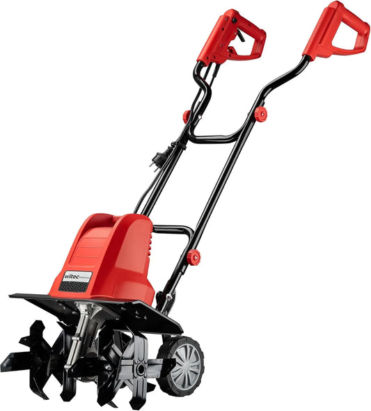 Wiltec motobineuse, Vitesse à Vide 400 TR/Min, électrique 1500 W, Profondeur de Travail 220 mm, Fraiseuse de Jardin Jardinage