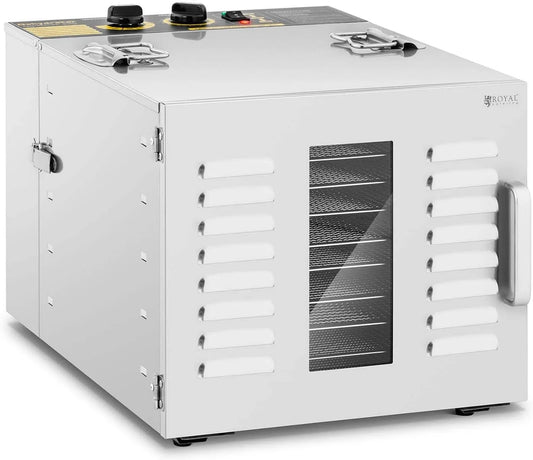 Déshydrateur alimentaire RCDA-1000/59S Royal Catering, 40-90 °C, Minuterie 0-15 h, Inox, puissance 1000 W, 10 Étages
