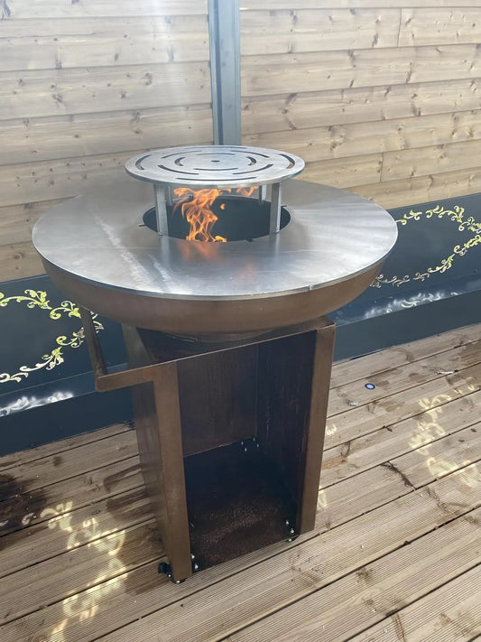 Barbecue, Brasero Plancha Acier Corten brasero