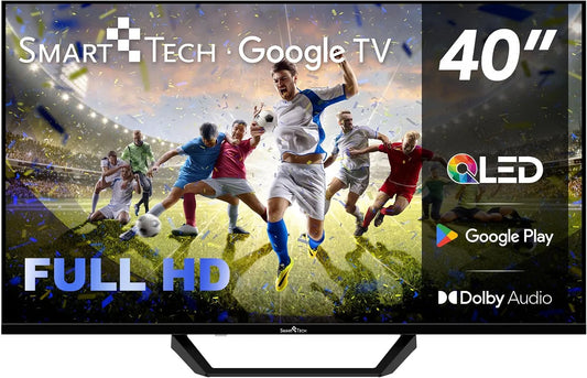 Modèle 40QG01V2 Smart Tech, Netflix, 40' FHD QLED Smart Google Television, Youtube, Disney+, Prime Video