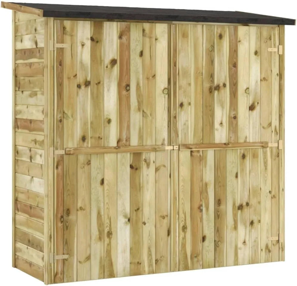 Abri à outils 45307, Pinède imprégnée 182x76x175 cm, Maison & Jardin, Pelouses & Jardins, Vie en extérieur, Structures extérieures