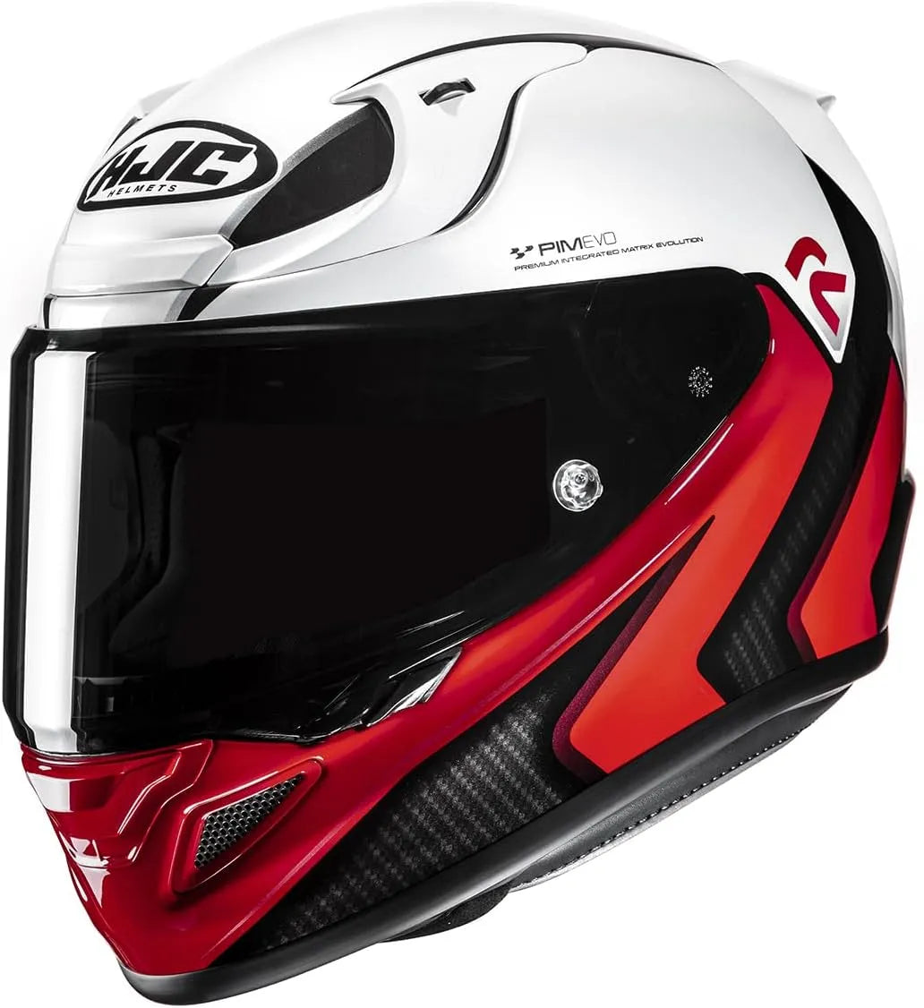 Casque moto RPHA 12 KOS MC1 HJC, Moto Intégral finition blanche Rouge