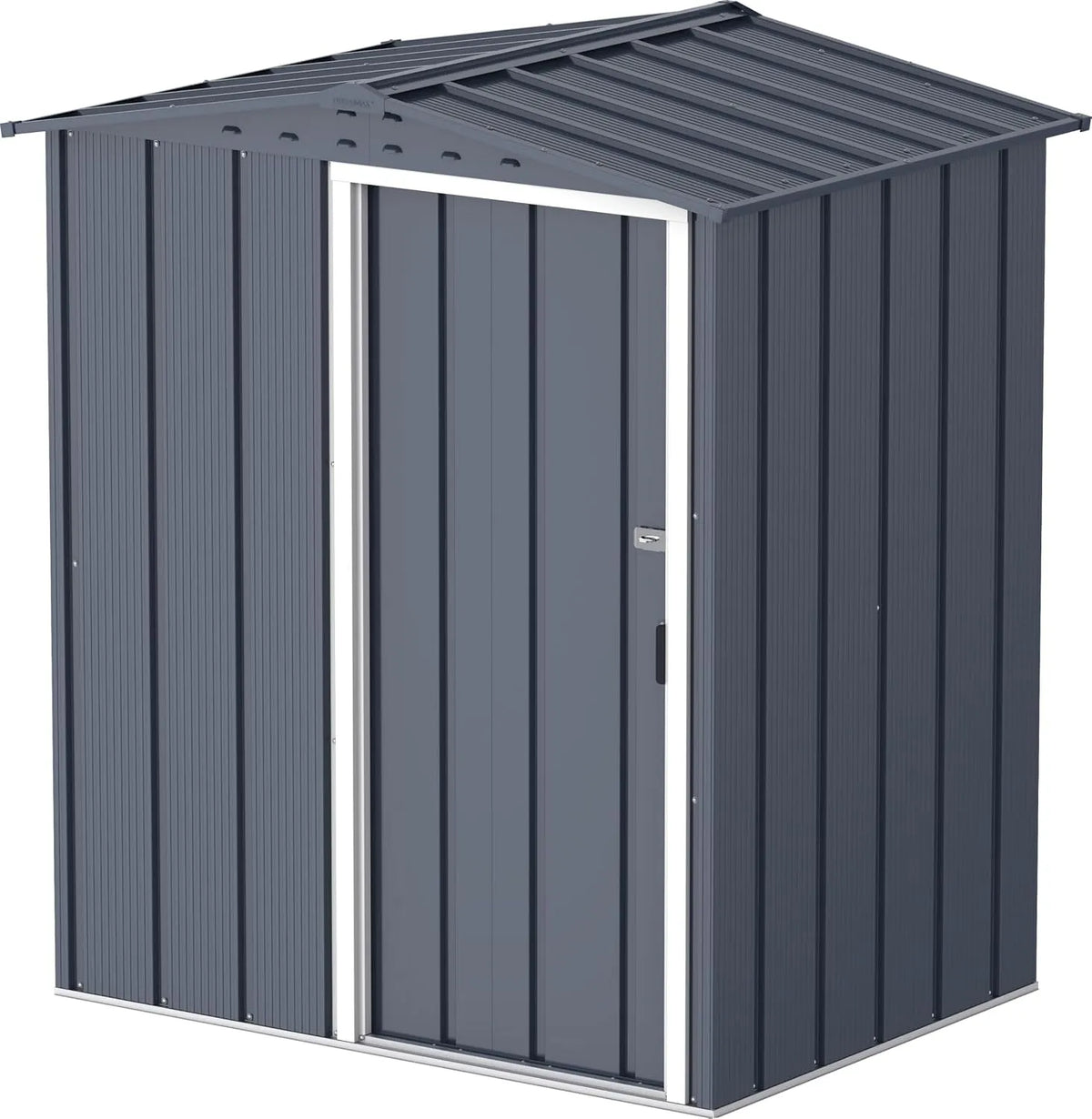 Abri de jardin, en métal galvanisé à chaud, structure de toit renforcée, anthracite, Duramax ECO 5 x 4, 1.56 m², Pour stockage d'outils