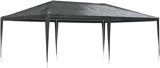 Réception 4 x anthracite Tente de, balcon et événement en extérieur, m² PE avec cadre en acier robuste résistant aux UV et à la pluie pour jardin