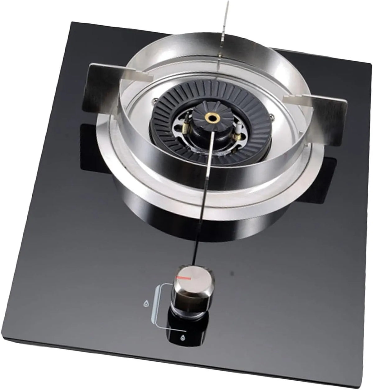 Cuisinière à gaz KW/17, Table De Cuisson À Gaz En Verre Trempé, puissance 5,2 KW, 17 742,4 BTU, 1 Brûleur Avec Protection Thermocouple, Modèle KW, GPL