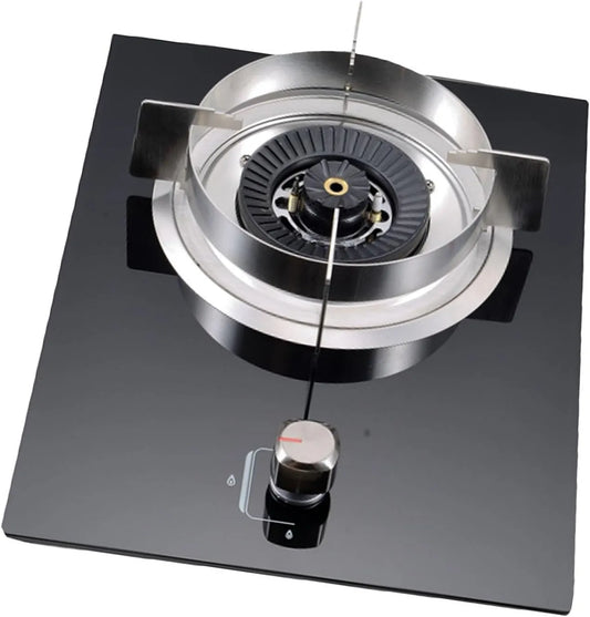 Cuisinière à gaz KW/17, Table De Cuisson À Gaz En Verre Trempé, puissance 5,2 KW, 17 742,4 BTU, 1 Brûleur Avec Protection Thermocouple, Modèle KW, GPL