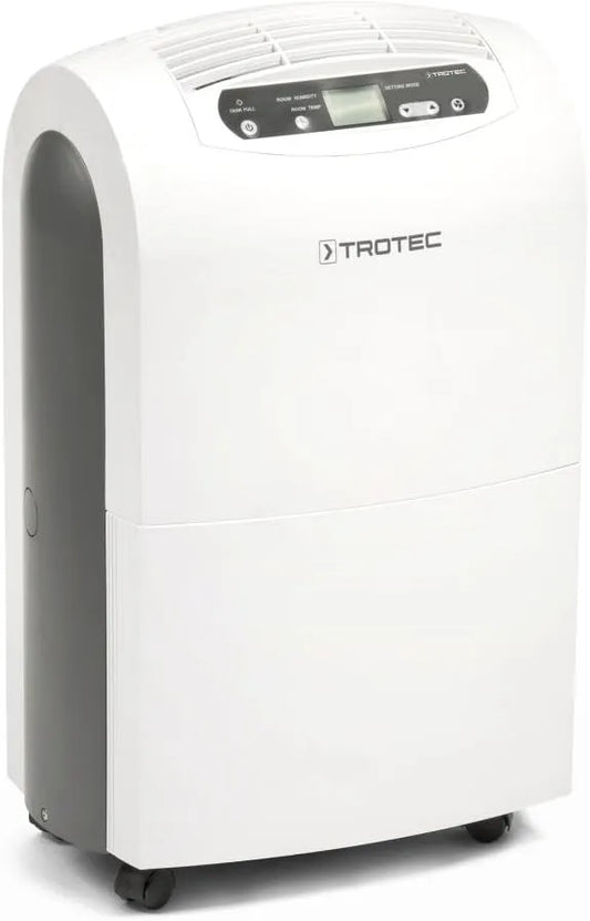 Trotec déshumidificateur TTK 100 E L/24h, Capacité 30 L, Mode continu ou Bac 4,3L, surface 90 m², 230 m³, électrique, modèle L