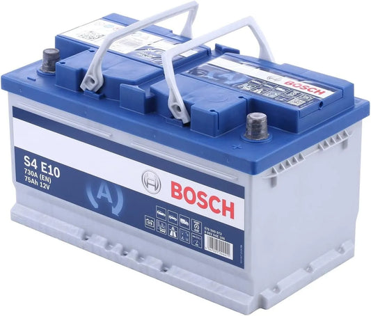 Bosch modèle 75A, 75A S4E10, 730A, Batterie Auto, Stop, 75A/h, adaptée aux Véhicules avec Start, Technologie EFB