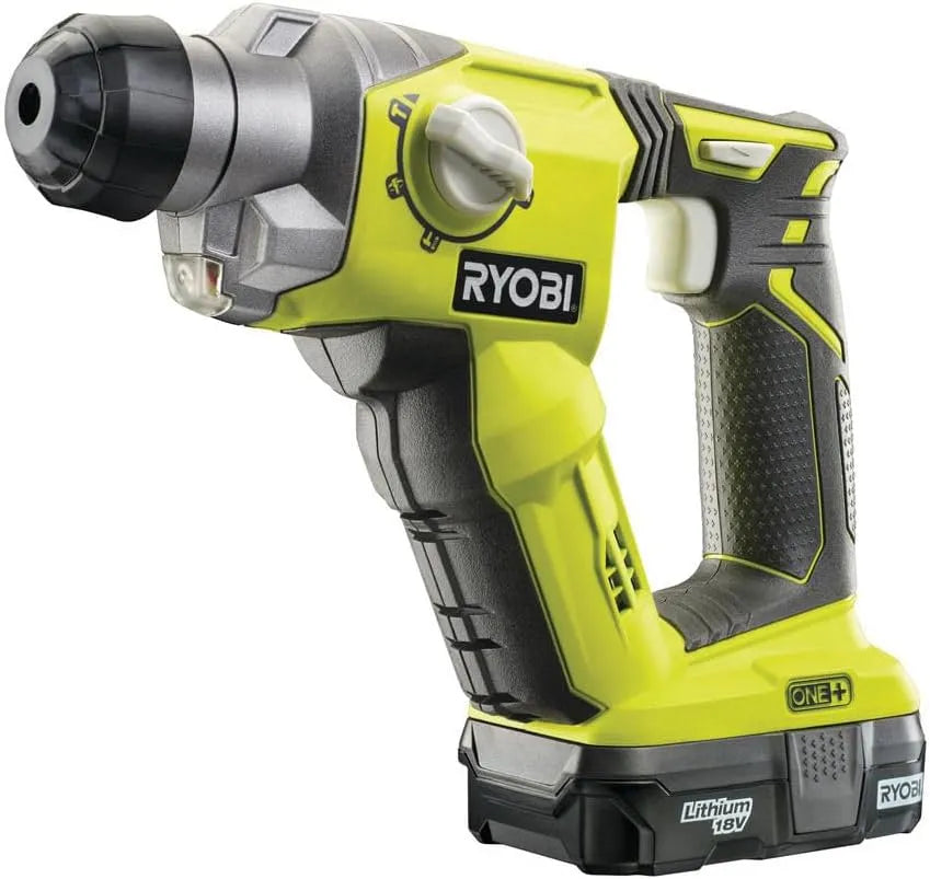 Ryobi modèle, 4 Modes R18SDS-0, Perforateur SDS+ Sans Fil 18V ONE+, Mode Burineur, Mandrin SDS+, Perçage Béton, Brique, Batterie Non Incluse