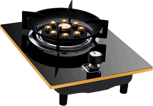 Cuisinière à gaz, Poêle Autoportant De Camping En Plein Air Avec Protection Contre L', Feu Élevé Temporisé À 9 Cavités De 5,2 KW