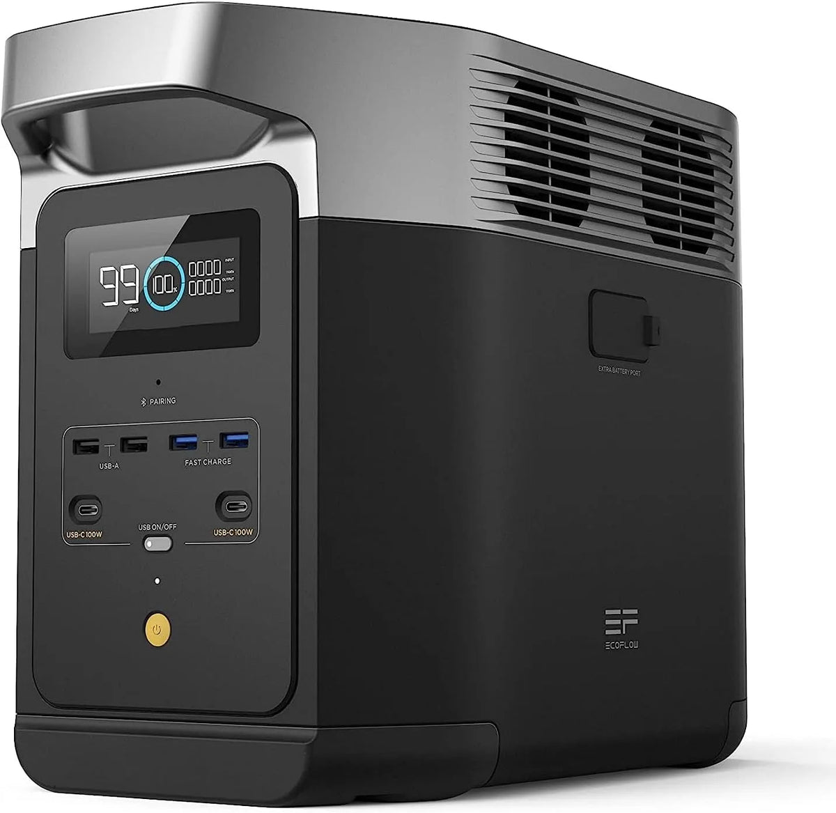 Station électrique portable 1-3kWh, EcoFlow Delta 2 Portable avec capacité évolutive de, Seuls Quelques Petits défauts dans l'emballage, Batterie LFP