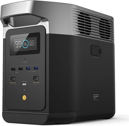 Station électrique portable 1-3kWh, EcoFlow Delta 2 Portable avec capacité évolutive de, Seuls Quelques Petits défauts dans l'emballage, Batterie LFP