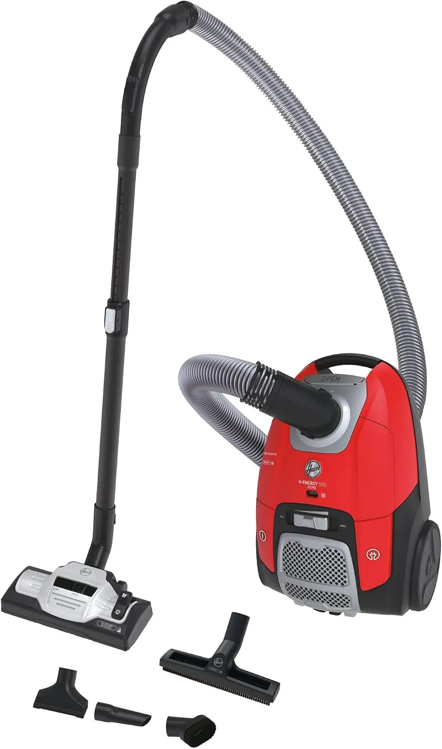 Hoover aspirateur HE510HM, Rayon Action 10m, Traineau Sac Puissant 800W, Grande Capacité 3,5L, Brosse Parquet, Silencieux 69db