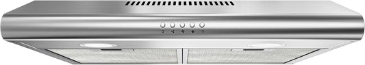 Hotte aspirante FIREGAS, largeur 60cm, 3 niveaux de vitesse, Hotte visière, Evacuation et Recyclage- Hotte de Cuisine, 3 niveaux de vitesse