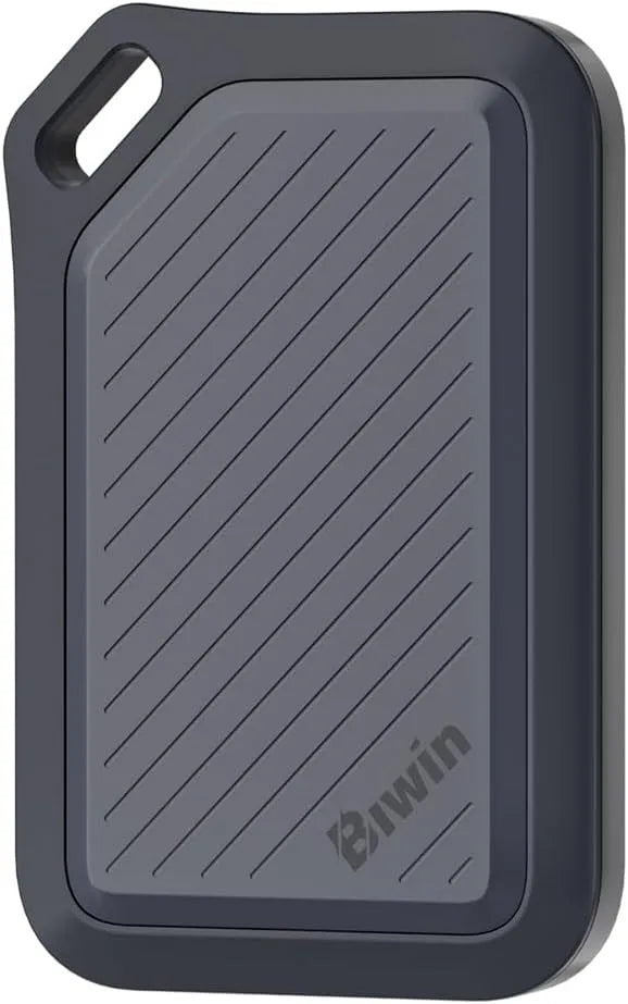 Modèle SSD Externe 1 to PR2000 IP67 USB3.2 Biwin Disque, USB-C Gen2x2, finition noire, jusqu'à 2000 Mo, Portable SSD