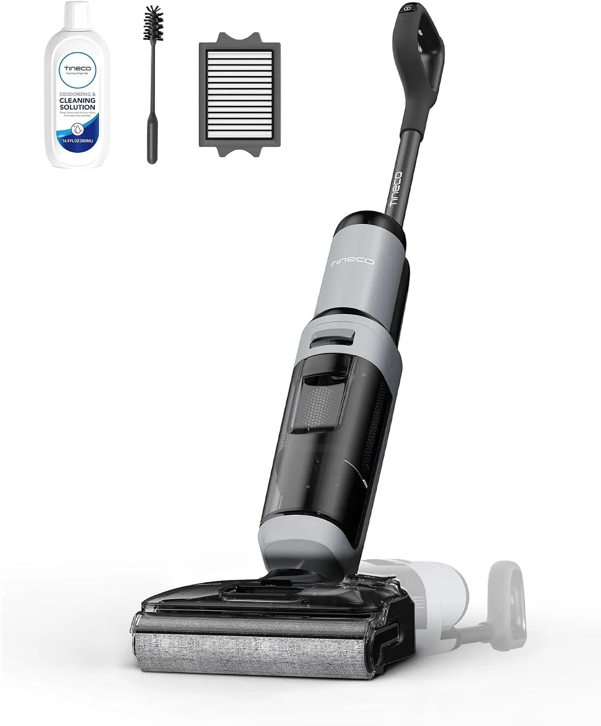 Aspirateur, Tineco Floor One i5 Stretch Laveur, Aspiration Puissante 20 kPa, portée à Plat 180°, 30 Min d'autonomie, Sec et Humide
