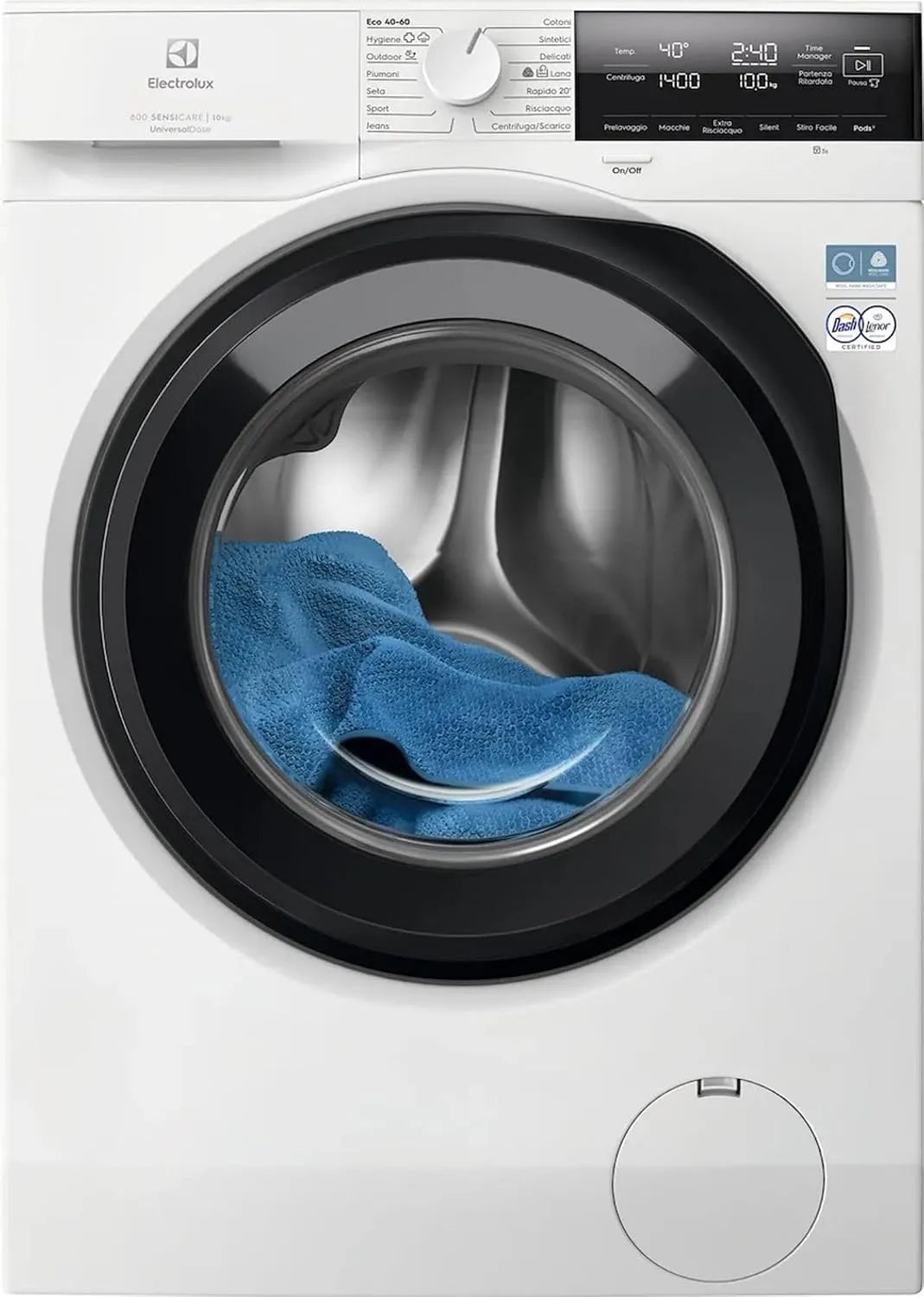 Electrolux lave-linge EW6F310V 1400, charge avant, SensiCare 600 10 kg, programme Eco 40-60, moteur fiable