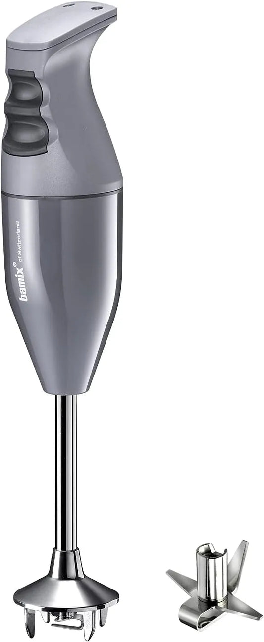 Mixeur EO140 bamix Set avec, puissance 140 W, plongeant CLASSIC avec couteau étoile en inox, 2 niveaux de vitesse, 2 niveaux de vitesse