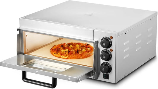 Vevor four, Machine à Pizza d'Intérieur Polyvalente pour Restaurant Maison, en Acier Inoxydable, à Pizza Commercial Capacité 14 po