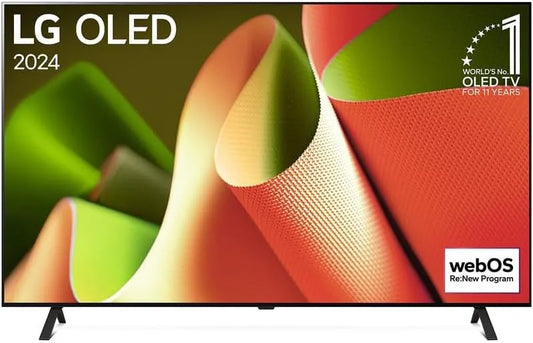 LG modèle OLED77B4E, largeur 195 cm, Processeur α8 AI 4K, Alexa, TV OLED 2024, Dolby Vision & Atmos