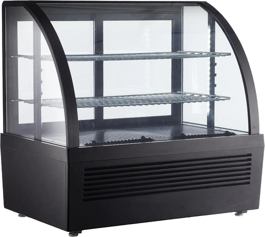Modèle Vitrine réfrigérée à poser GCV1100 METRO Professional, capacité 100 L, froid ventilé, restaurants, finition noire, puissance 195 W, verre