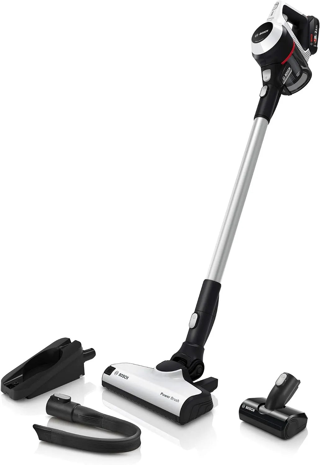 Bosch aspirateur balai BKS611MTB, Serie 6 et Balai électrique sans Sac finition noire, finition blanche