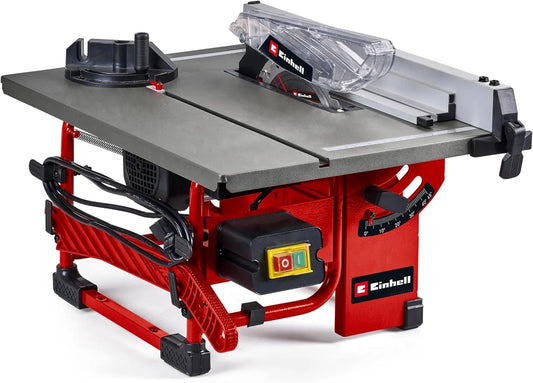 Table Einhell TC-TS 8 I, raccord pour aspirateur, puissance 800 W, hauteur de coupe 45 mm, lame Ø 200 mm, Scie circulaire sur, butée d'angle