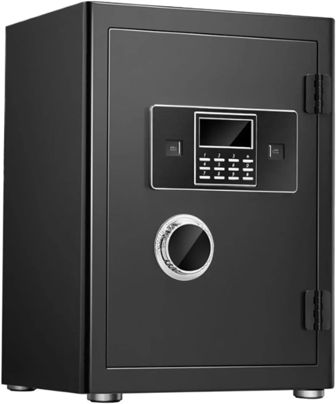 Coffre-fort, grand c -fort de sécurité antivol, for l'finition argentée et les bijoux armoire forte, double système d'alarme