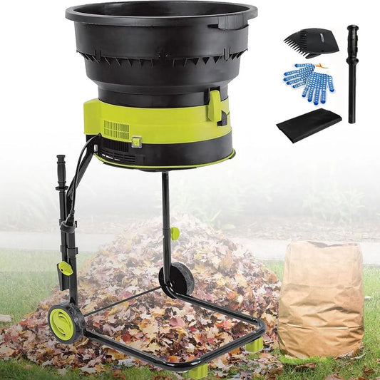 Broyeur électrique de jardin Broyeur et, puissance de 2500 W pour un compostage efficace et le déchiquetage du bois