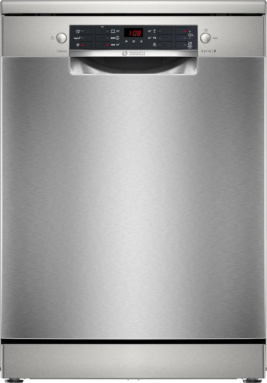 Bosch lave-vaisselle SMS26AI01F, Série 2, 60 cm, Pose libre, Inox