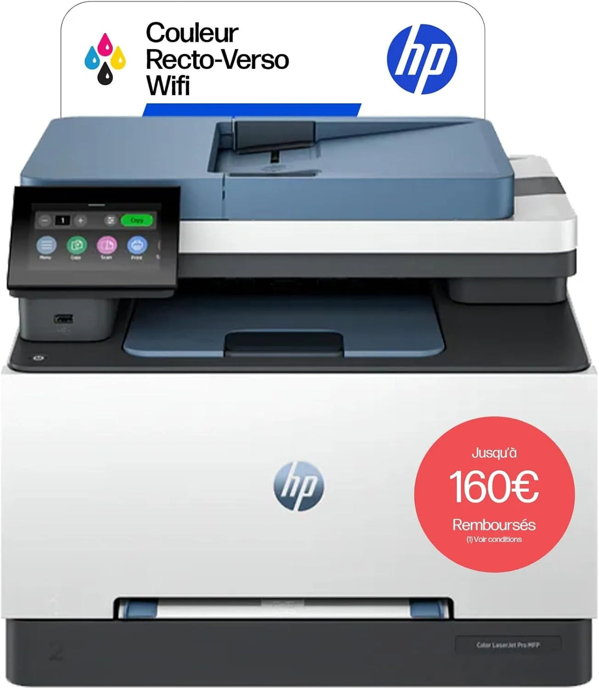 HP imprimante 3302fdw 499Q8F, Multifunction A4, Recto, Smart, USB, Fax, ADF, Color Laserjet Pro, 25 ppm, Verso Automatique Couleur