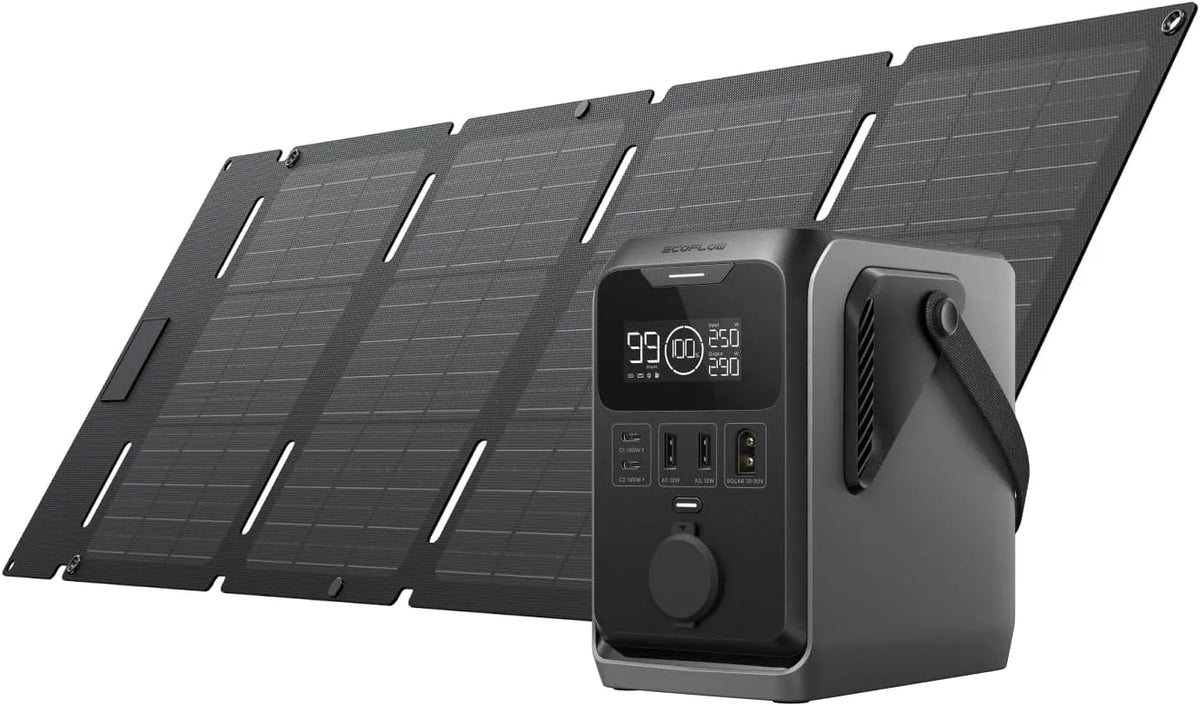 Station électrique portable, générateur solaire 300 W, batterie externe ultra-légère 288 Wh, 5 ports, pour le camping en plein air, voyages, urgences