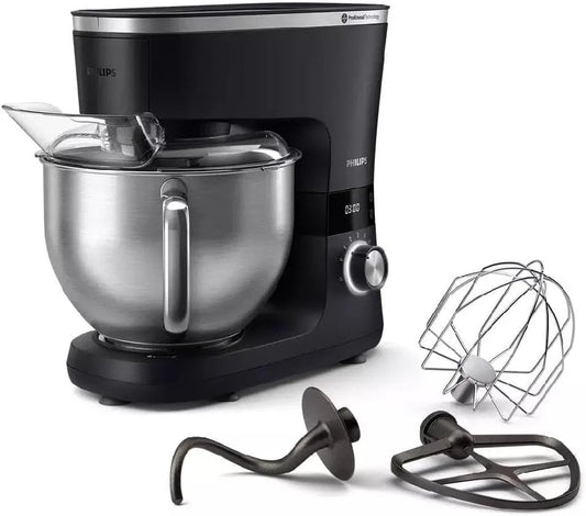 Philips robot de cuisine 7000 HR7962/21, puissance 1000 W, 8 niveaux de vitesse, finition noire, série, bol de 5,5 l, 8 niveaux de vitesse