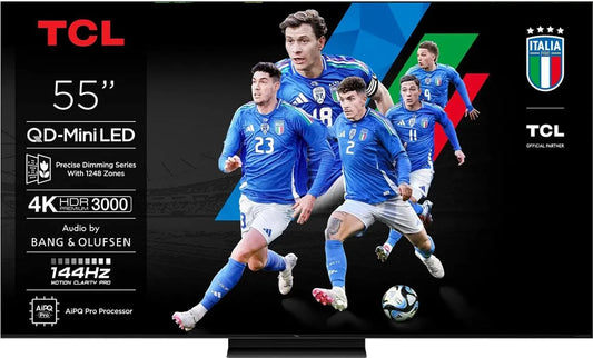 TVC GOOGLE TV WIFI CERT. TIVUSAT 4K AUDIO B&O MINILED 55 UHD TVC MINILED