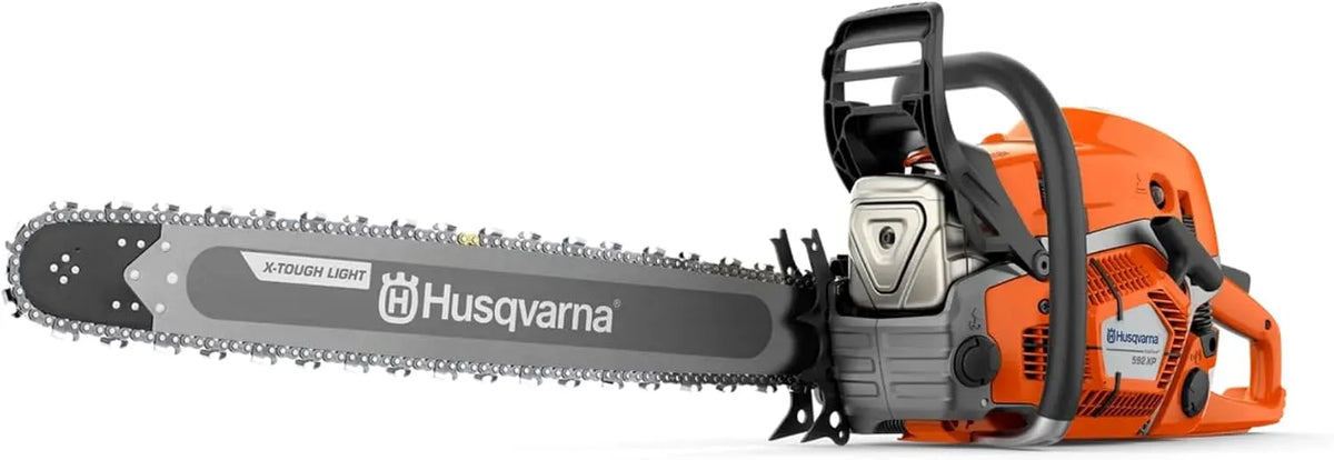 Husqvarna tronçonneuse 592XP, 92,7 cm³ de cylindrée et seulement 7,4 kg de poids pour un usage intensif professionnel