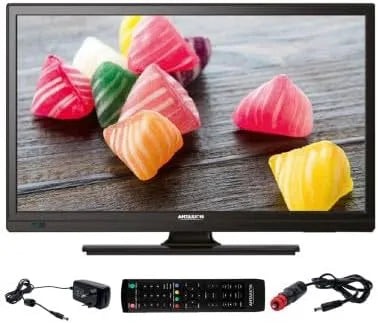 Téléviseur DVB-T2, Antarion TV LED 19' 48cm HD Camping Car 12V Port USB