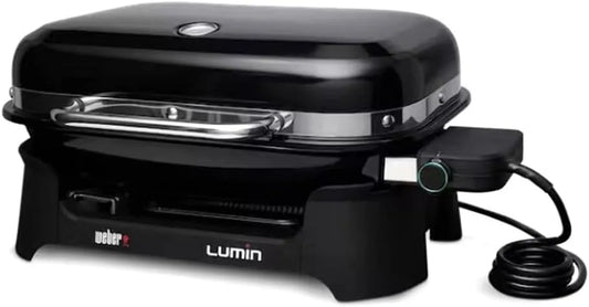 Barbecue Weber, puissance 2200W, électrique Lumin Black, Grille en Fonte