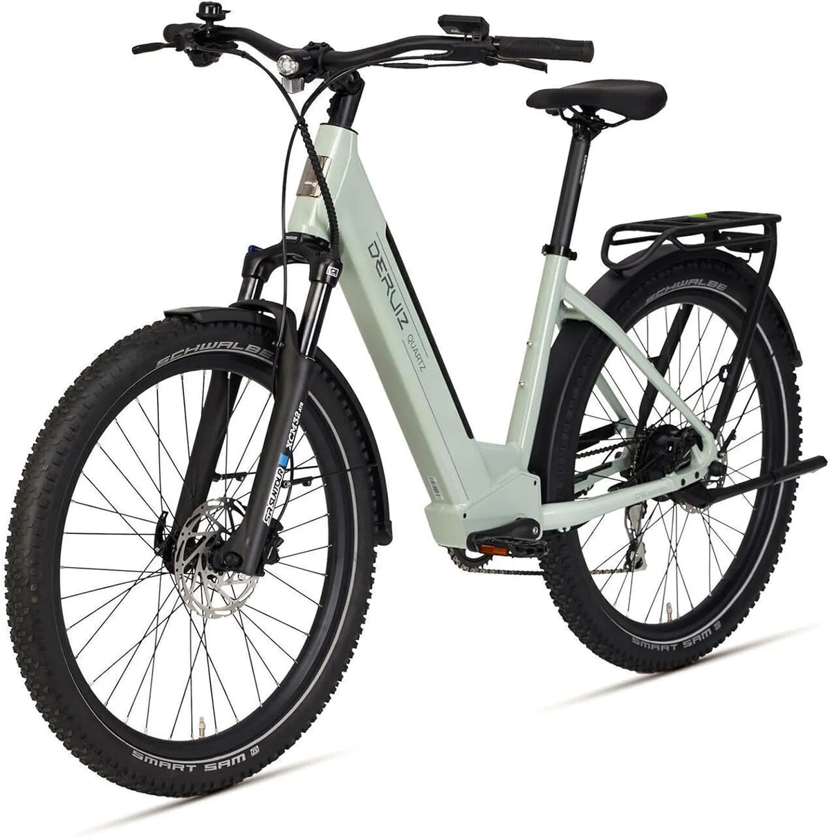 Vélo VTT 27 RH 46 DERUIZ, Moteur 250 W 55 Nm, de trekking électrique 2025, 8 niveaux de vitesse, 46 cm, Pneus,5', Batterie 644 Wh