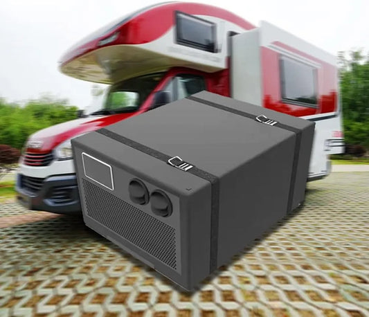 Climatiseur, de toit à fonction froide et chaude de 7000 BTU, tension 24V DC, électrique automobile, véhicules agricoles, pour camions, camping-cars